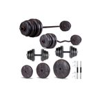 Ecgspor Hero Serisi 48 kg Z Bar Dambıl Seti ve Fitness Ağırlık Seti