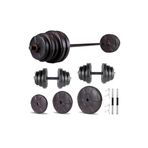 Ecgspor Hero Serisi 65 kg Dambıl Seti ve Halter Seti Ağırlık Fitness Seti