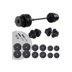 Ecgspor Hero Serisi 75 kg Dambıl Seti ve Halter Seti Ağırlık Fitness Seti