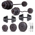 Ecgspor Hero Serisi 78 kg Z Bar Dambıl Seti ve Fitness Ağırlık Seti