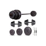 Ecgspor Hero Serisi 85 kg Dambıl Seti ve Halter Seti Ağırlık Fitness Seti
