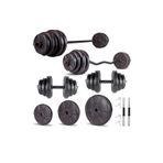 Ecgspor Hero Serisi 88 kg Z Bar Dambıl Seti ve Fitness Ağırlık Seti