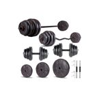 Ecgspor Hero Serisi 98 kg Z Bar Dambıl Seti ve Fitness Ağırlık Seti