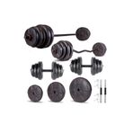 Ecgspor Hero Serisi 98 kg Z Bar Dambıl Seti ve Fitness Ağırlık Seti