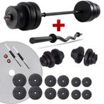 Ecgspor Z Bar 78 kg Halter ve Dambıl Seti