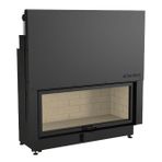 Echa Tech Düz 120x51 Asansörlü Çelik Şömine Haznesi