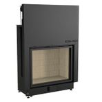Echa Tech Düz 90x72 Asansörlü Çelik Şömine Haznesi