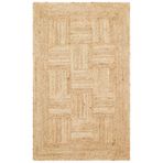 Echo Ech 06 Natural Xw Flatweave El Dokuma Naturel Jüt Hasır Halı, Natural, 140 x 200