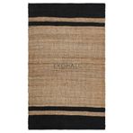 Echo Koleksiyonu Jüt ile Üretilen El Dokuması Sisal Kilim Natural ECH07, 170 x 240