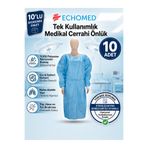 ECHOMED 10'lu Paket Tek Kullanımlık Medikal Cerrahi Önlük