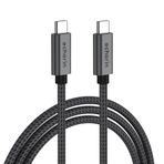 Echorin 240W, 20 Gbps, 4K 60Hz, USB C'den USB C'ye, Örgülü Hızlı Şarj, Görüntü ve Veri Aktarım Kablosu PD 3.2, 5A, iPhone 15, 16, 17, M2 MacBook Pro, Air, iPad Pro ve Galaxy S25, S24, S23 ile Uyumlu