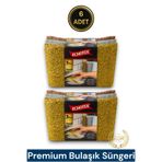 ECHOTEX (6 ADET) Magic Shine Sünger Özel Telli Bulaşık Süngeri Mikrofiber Doku Fabrikadan Satış Mağazası