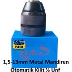 Ecico Metal Mandren 1,5-13MM Supra Elle Sıkmalı 1/2 Unf PLT28000109
