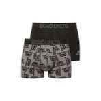 Ecko Siyah - Baskılı 2'li Boxer