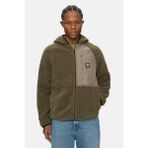 Ecko Unltd. Dante Haki Kapüşonlu Fermuarlı Sherpa Loose Fit Erkek Polar Mont - 3XL