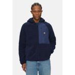 Ecko Unltd. Dante Lacivert Kapüşonlu Fermuarlı Sherpa Loose Fit Erkek Polar Mont - 3XL