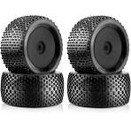 Eckooing 4 Adet 140MM 18 Rc Yarış Arabası Off-Road Buggy Lastik Tekerlek Siyah (Yurt Dışından)