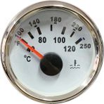 Ecms Tekne Hararet Göstergesi Ø52MM 12/24V 0-190 Ohm - Beyaz Kadran