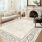 Eco Concept Bej Renk Yolluk, Modern Desen Halı, Kaymaz Taban Halı, Yıkanabilir Halı, Leke Tutmaz Halı,