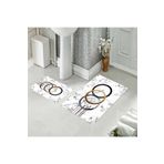 eco concept Dot Taban Banyo Paspası 2'li Klozet Takımı 40x60 Cm , 60x100 Cm G8212