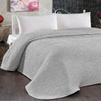 Eco Concept Emboss Battaniye, Çift Kişilik Battaniye, 220x240, Peluş Battaniye, Çeyizlik, Gri
