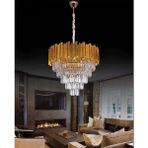 Eco Design Crown Kristal Avize - Sarı