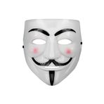 Eco Lounge Beyaz Pembe Yanaklı V For Vendetta Maskesi