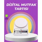 Eco Lounge Beyaz Plastik Dijital Mutfak Tartısı – 24X16.8X1.5CM