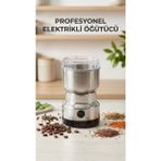 Eco Lounge Kahve ve Baharat Öğütücü Makine Paslanmaz Çelik Ergonomik Kullanım