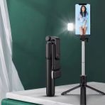 Eco Lounge Kendiliğinden LED Işıklı Kumandalı Uzayabilen Selfie Çubuğu,masa Üstü Tripod
