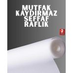Eco Lounge Kesilebilir Şeffaf Raflık Çekmece Kaplaması Kaydırmaz Dolap İçi Raf Örtüsü Su Geçirmez Kesilebilir EVA PVC Mutfak Çekmece Düzenleyici 45x300 Cm