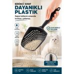 Eco Lounge Küçük Delikli Kedi Kumu Küreği – İnce Taneli Kumlar İçin Dayanıklı Temizlik Eleği