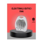 Eco Lounge Mini Elektrikli Isıtıcı 2000W – Termostatlı Fanlı Isıtma, Taşınabilir Tasarım