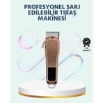 Eco Lounge Şarjlı Saç Kesme Makinesi – Type-C Girişli, LCD Ekranlı ve Sessiz Motor