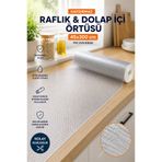 Eco Lounge Şeffaf Kaydırmaz Dolap İçi Raflık Örtüsü 45x300 cm PVC EVA Kesilebilir Koruyucu Mat