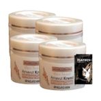 Eco Lounge Three Brand 4lü Adet Arnavut Kremi Whitens Cream Aklık Kremi LFHX0420 100 ml + 1 Adet Jel Hediye