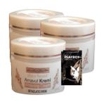 Eco Lounge Three Brand Arnavut Kremi HAZINE2-2:0401 100 ml 3lü Birden Whitening Cream Aklık Kremi + 1 Tane Hediye Jel