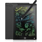 Eco Port 20 Inc Renkli LCD Grafik Dijital Kalemli Çizim Tableti Yazı Tahta Not Yazma Eğitim Tableti Siyah