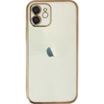 Eco Port Iphone 12 Kılıf Razer Lensli Silikon - Gold - Belirtilmemiş - Altın