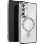 Eco Port Samsung Galaxy A35 5g Joke Simli Magneticsafe Kılıf - Gümüş - Kaliteli - Çok Renkli