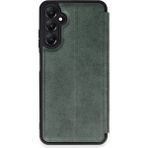 Eco Port Samsung Galaxy A55 5g Kılıf Flip Cover - Koyu Yeşil - Belirtilmemiş - Altın
