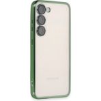 Eco Port Samsung Galaxy S24 Kılıf Razer Lensli Silikon - Yeşil - Belirtilmemiş - Altın