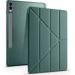 Eco Port Samsung Galaxy X610 Tab S9 Fe Plus 12.4 Kılıf Kalemlikli Mars Tablet Kılıfı - Koyu Yeşil - Çok Renkli