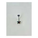 eco port SETR8-MGM0024K-PG0038T Mistik Topaz Taşlı Yıldız Detaylı Göbek Piercing - Pg0038
