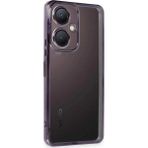 Eco Port Vivo Y27 Kılıf Razer Lensli Silikon - Mor - Belirtilmemiş - Altın