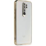 Eco Port Xiaomi Redmi Note 8 Pro Kılıf Razer Lensli Silikon - Gold