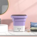 Eco Portatif Katlanır Çorap ve Iç Çamaşır Mini Çamaşır Makinesi (Yurt Dışından) - Mor