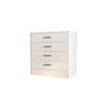 Eco Room Amor 4 Çekmeceli Şifonyer - Beyaz - 86 cm