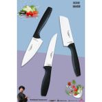 Eco Serisi Mutfak Bıçak Seti Et Ekmek Sebze Şef Bıçağı 3 Lü Set