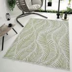 Eco Sisal Balkon Teras Bahçe Piknik Kamp Mutfak Dokuma Yeşil Halı Kilim 13302A